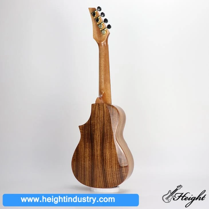 23 Inch Big Cutaway Style Solid Spruce Wood Ukulele