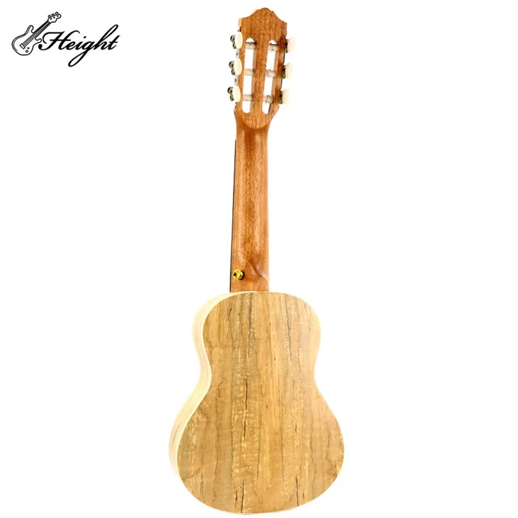 GL01-SM 28'' Guitalele Spalted Maple Wood ABS 5 Lines